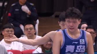 2024年04月11日 广州下克上1-0青岛 陈盈骏3连3分逆转局势 杨瀚森首秀8中2